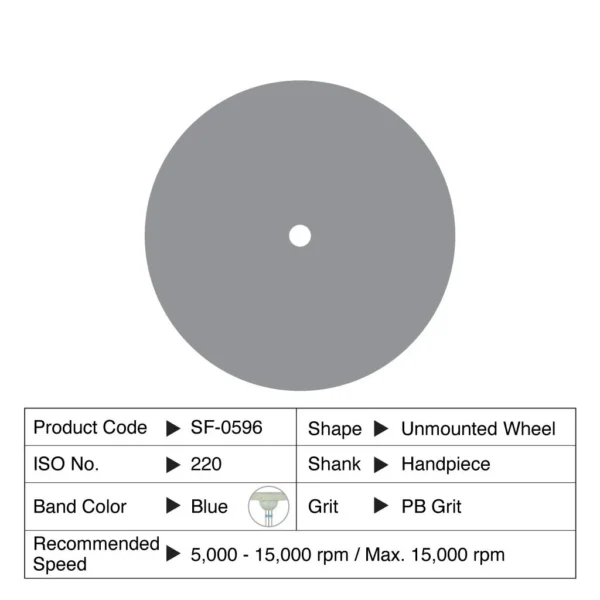 Shofu Ceramisté Soft Wheel PB sin montar 12 unidades