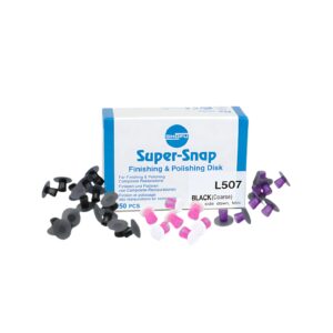 Shofu Super‑Snap Mini Disk Black (Coarse) 50 unidades - Imagen 1